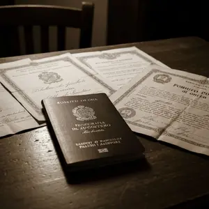 Documentos e passaporte italiano